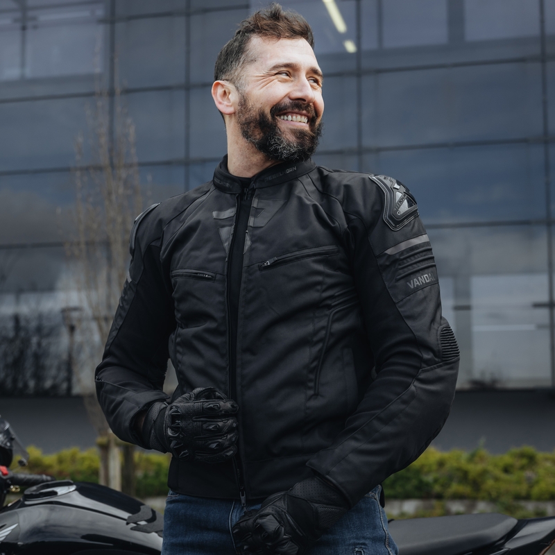 Bunda na motorku Rebelhorn Vandal černá