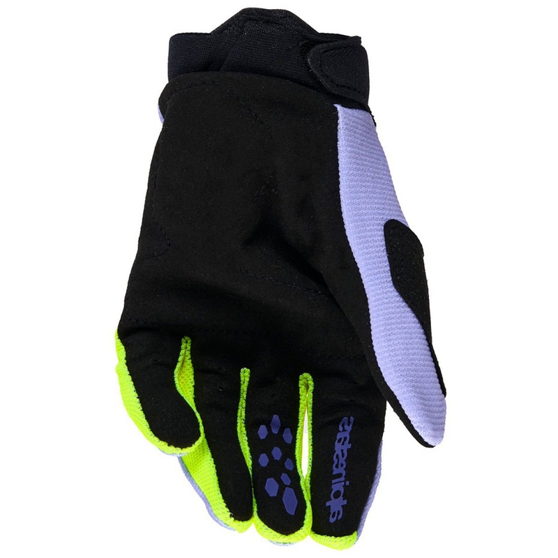 Dětské motokrosové rukavice Alpinestars Full Bore V2 Youth/Kids fialovo-fluo žluté