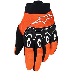 Dětské motokrosové rukavice Alpinestars Full Bore V2 Youth/Kids oranžovo-bílo-černo-modré