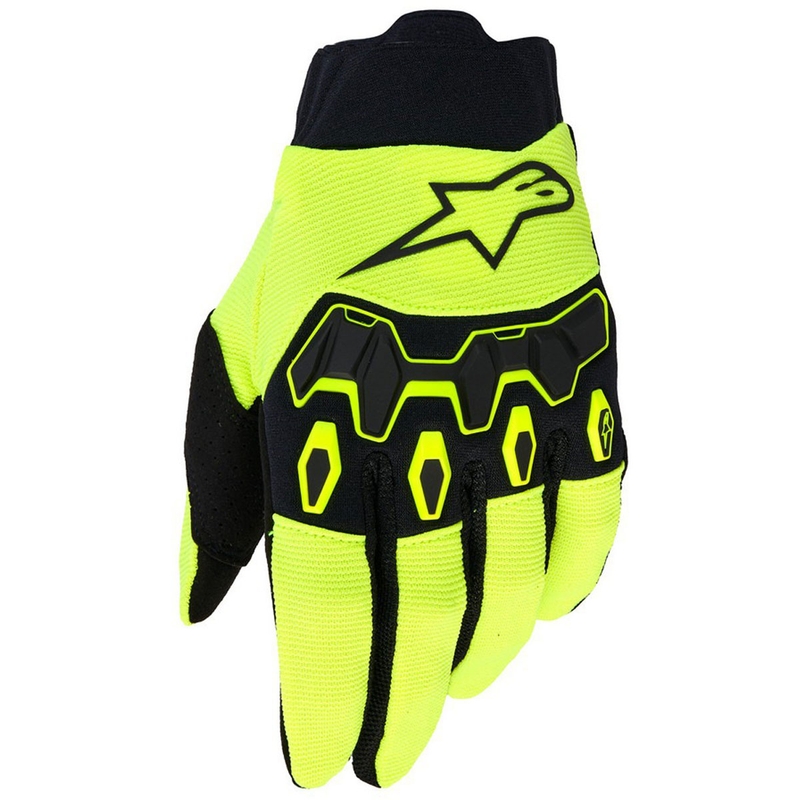Dětské motokrosové rukavice Alpinestars Full Bore V2 Youth/Kids fluo žluto-černé