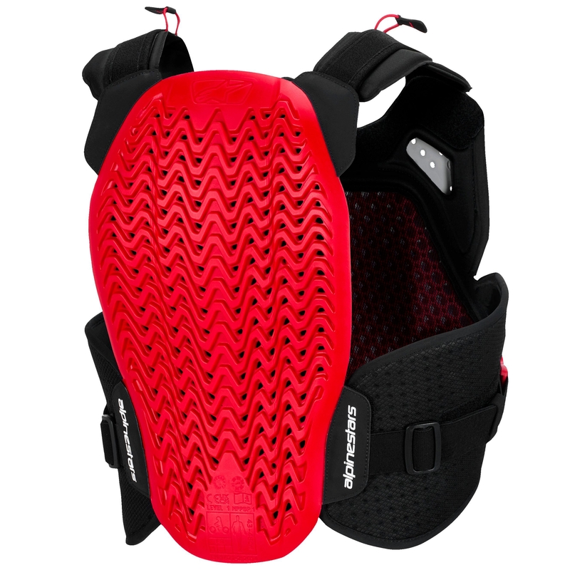 Chránič hrudi Alpinestars A-4 Plasma černo-červeno-bílý