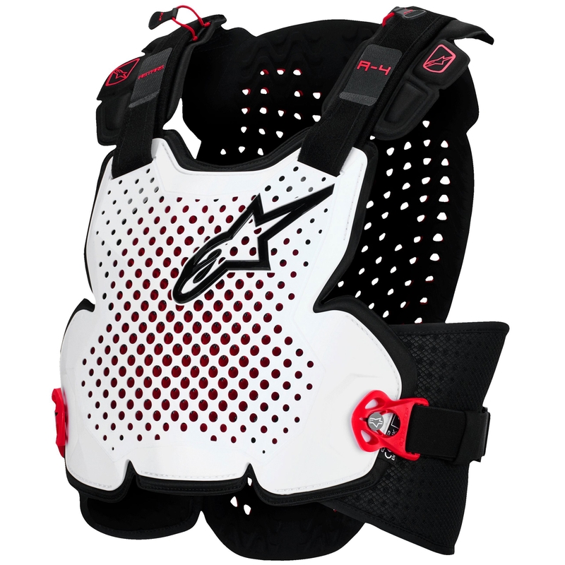 Chránič hrudi Alpinestars A-4 Plasma černo-červeno-bílý