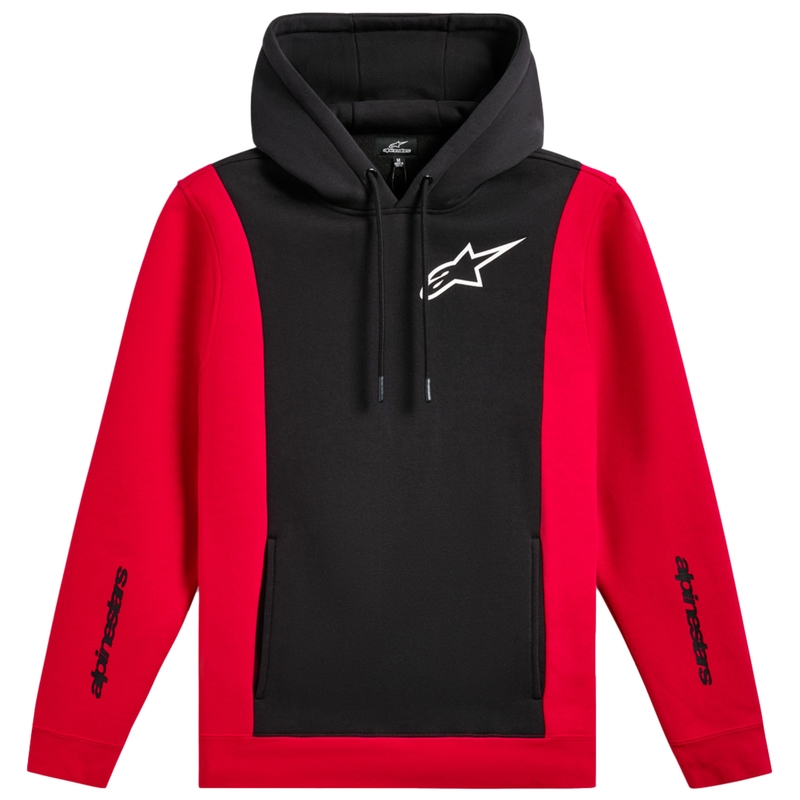 Mikina Alpinestars Ignite Hoodie černo-červená