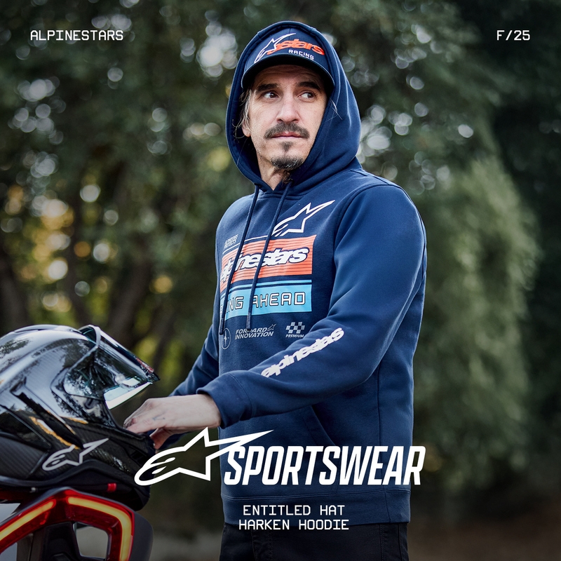Mikina Alpinestars Harken Hoodie modrá