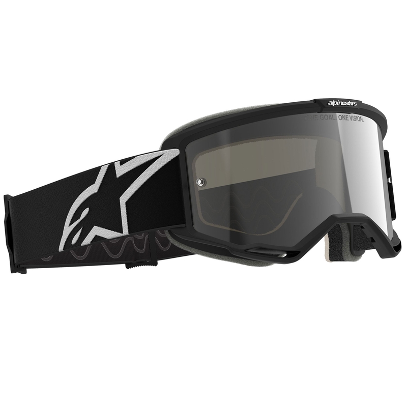 Motokrosové brýle Alpinestars Vision 5 Corp černé s čirým zorníkem