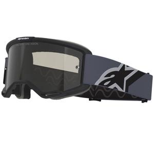 Motokrosové brýle Alpinestars Vision Sand černo-šedé s tmavě kouřovým zorníkem