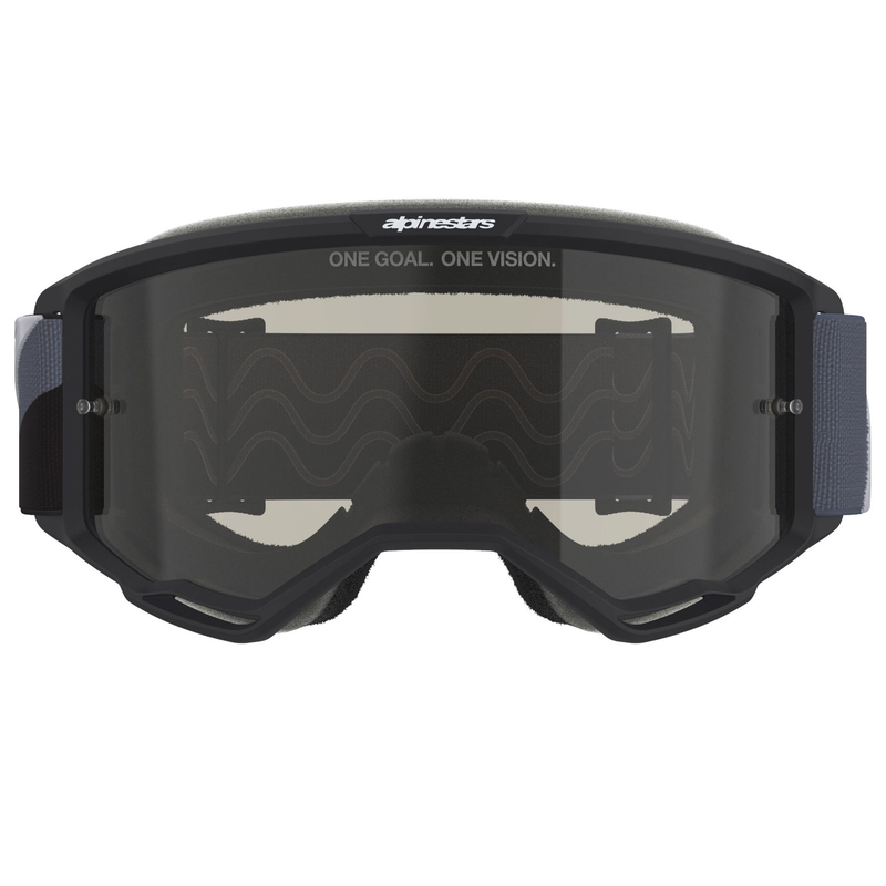 Motokrosové brýle Alpinestars Vision Sand černo-šedé s tmavě kouřovým zorníkem