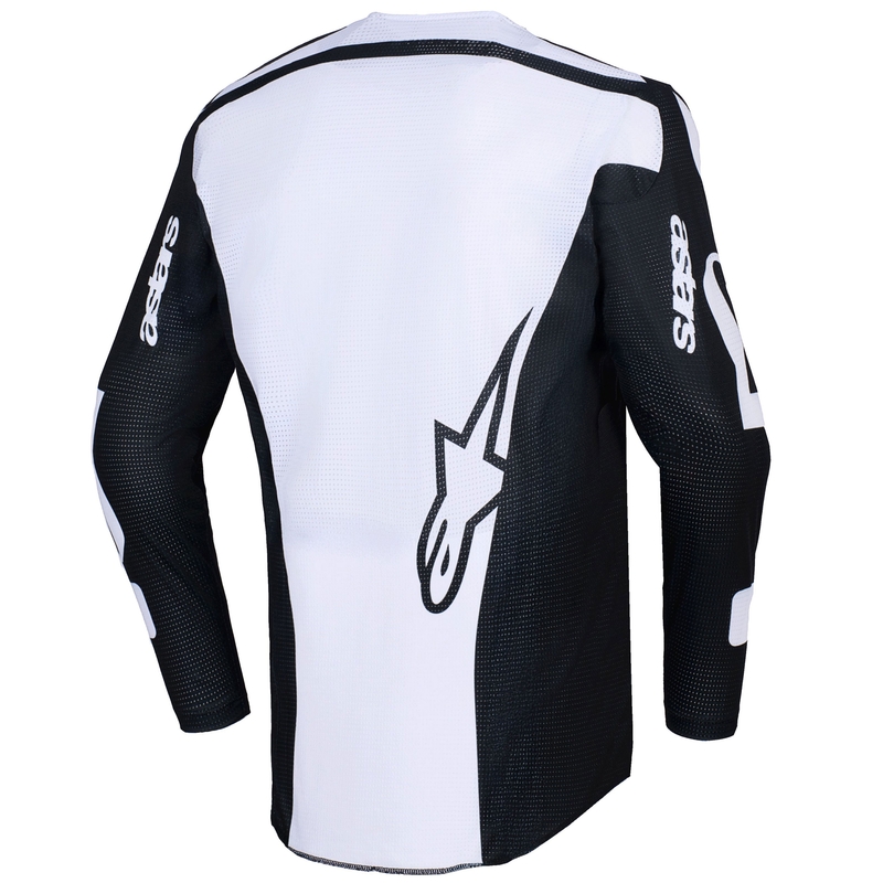 Motokrosový dres Alpinestars Racer Air Riway černo-bílý