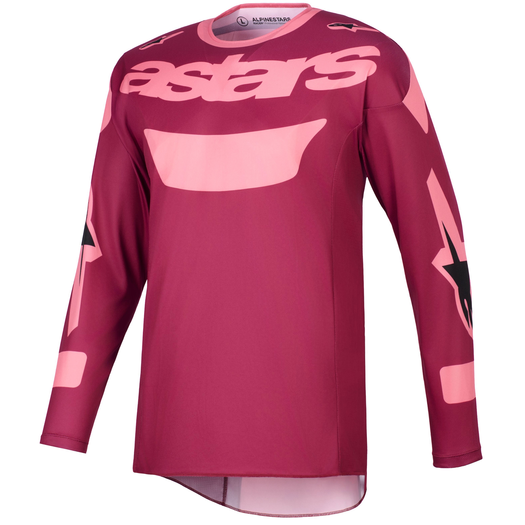 Motokrosový dres Alpinestars Racer Riway tmavě červeno-korálový Velikost: S