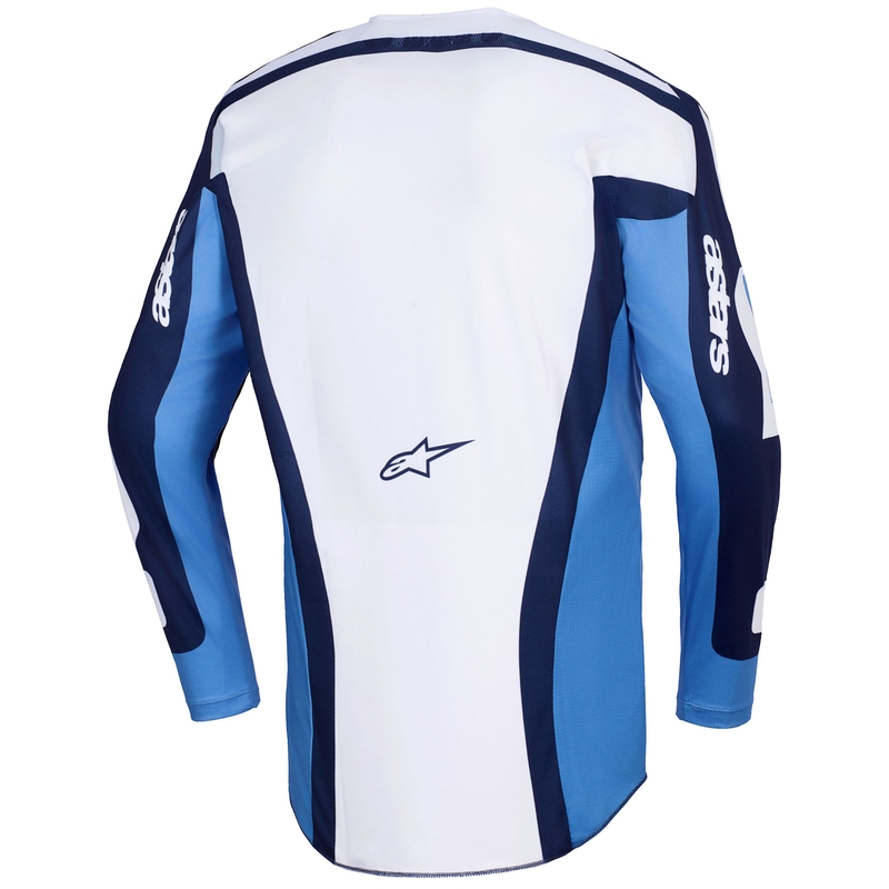 Motokrosový dres Alpinestars Racer Riway modro-světle modro-bílý