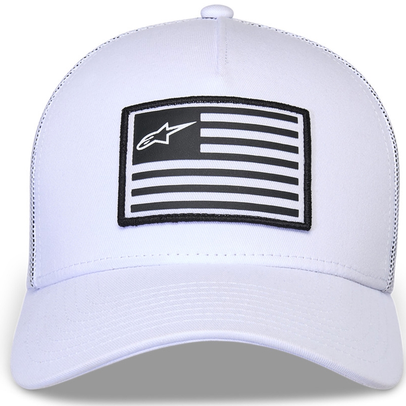 Kšiltovka Alpinestars Flag Snap Hat bílo-bílá