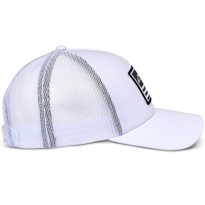 Kšiltovka Alpinestars Flag Snap Hat bílo-bílá