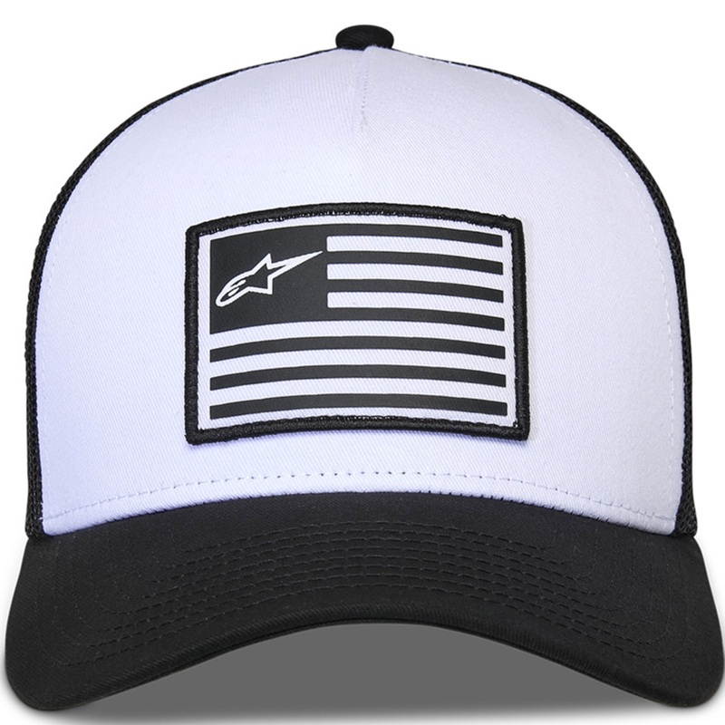 Kšiltovka Alpinestars Flag Snap Hat bílo-černá