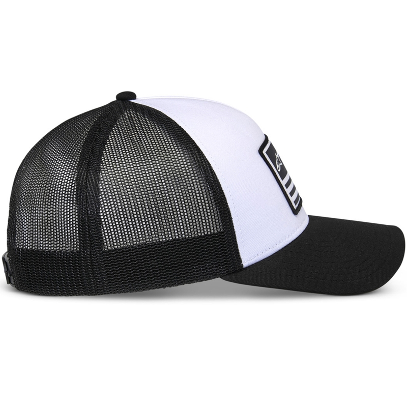 Kšiltovka Alpinestars Flag Snap Hat bílo-černá