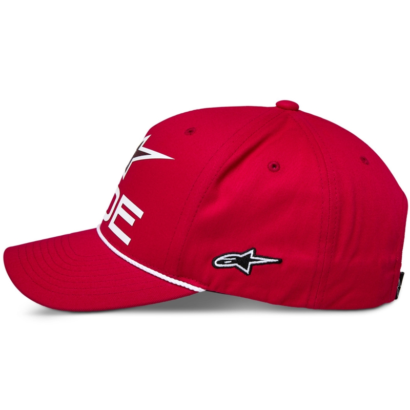 Kšiltovka Alpinestars Ride Comp Snapback červeno-bílo-černá