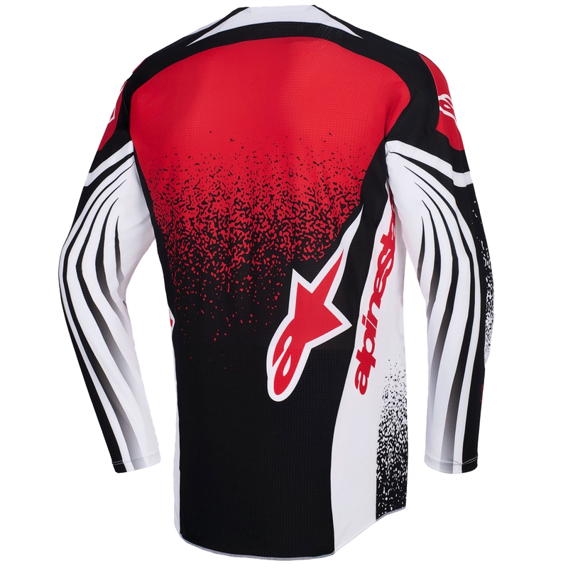 Motokrosový dres Alpinestars Techstar Nomur černo-bílo-červený