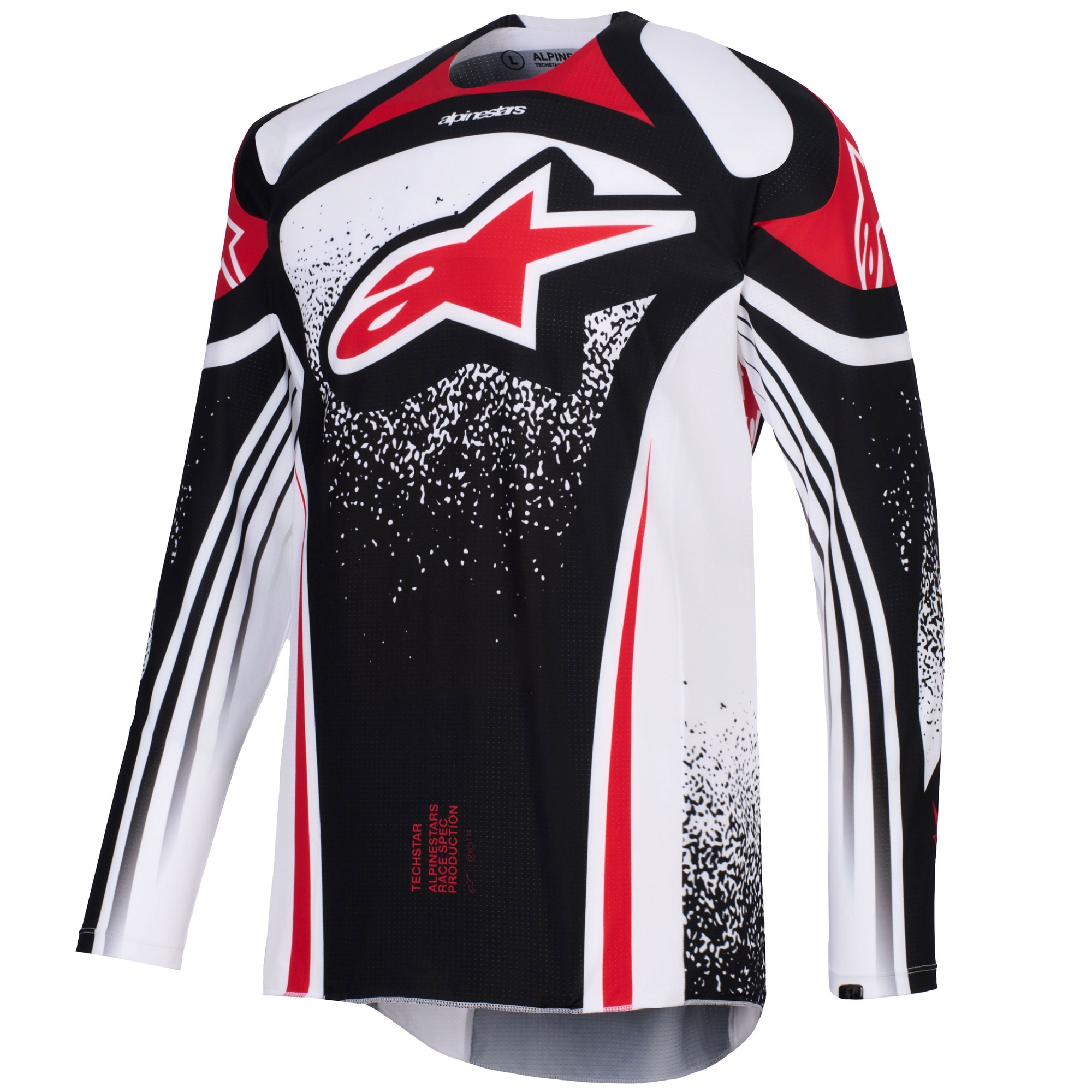 Motokrosový dres Alpinestars Techstar Nomur černo-bílo-červený Velikost: S