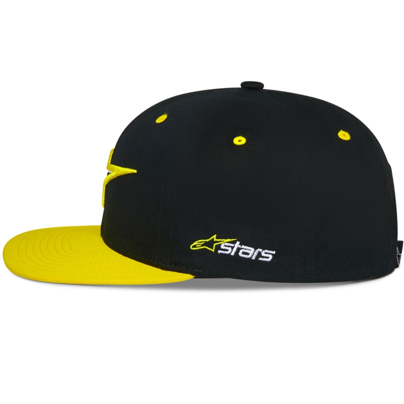 Kšiltovka Alpinestars Thickness Snapback černo-fluo žlutá