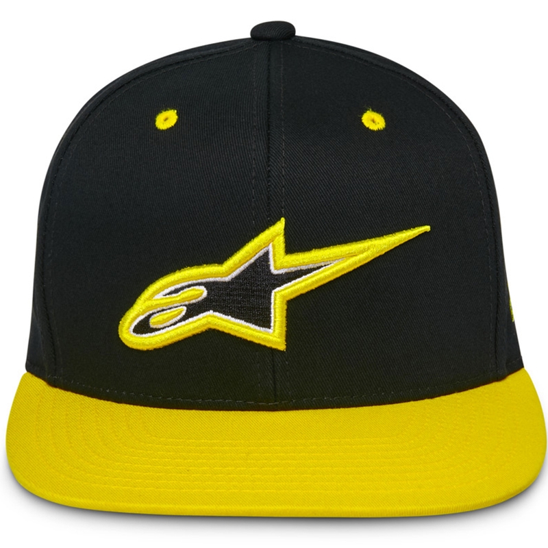 Kšiltovka Alpinestars Thickness Snapback černo-fluo žlutá