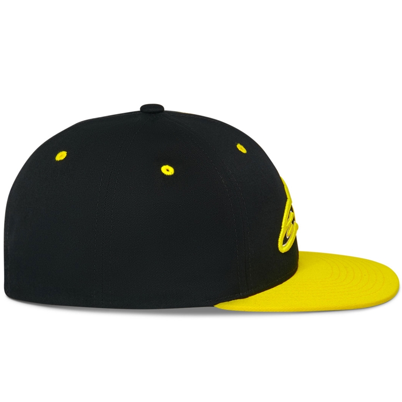 Kšiltovka Alpinestars Thickness Snapback černo-fluo žlutá