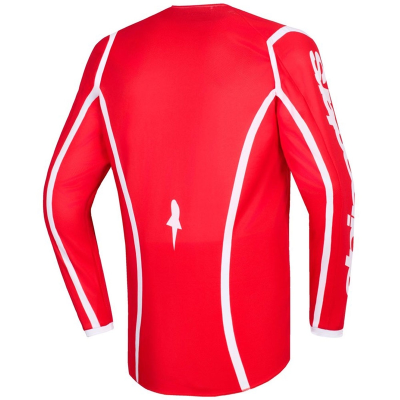 Motokrosový dres Alpinestars Fluid Apex červeno-bílý