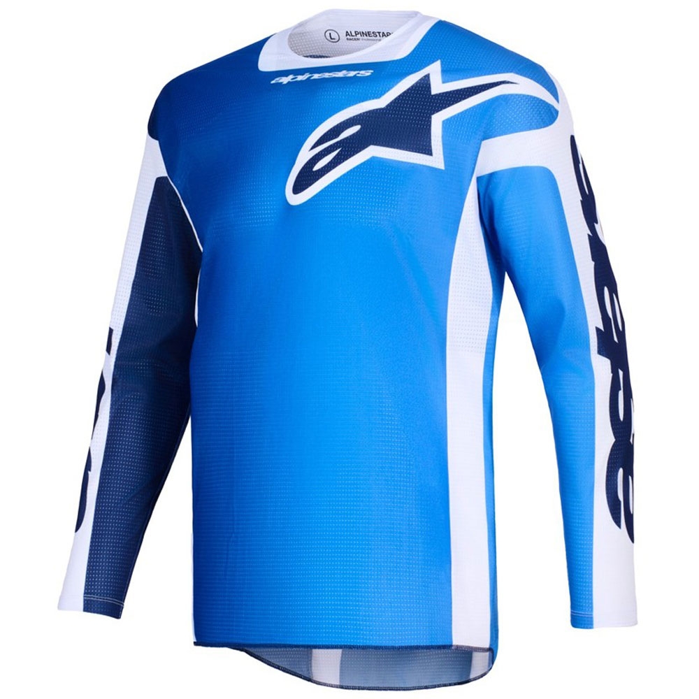 Motokrosový dres Alpinestars Racer Air Portl modro-bílý Velikost: S