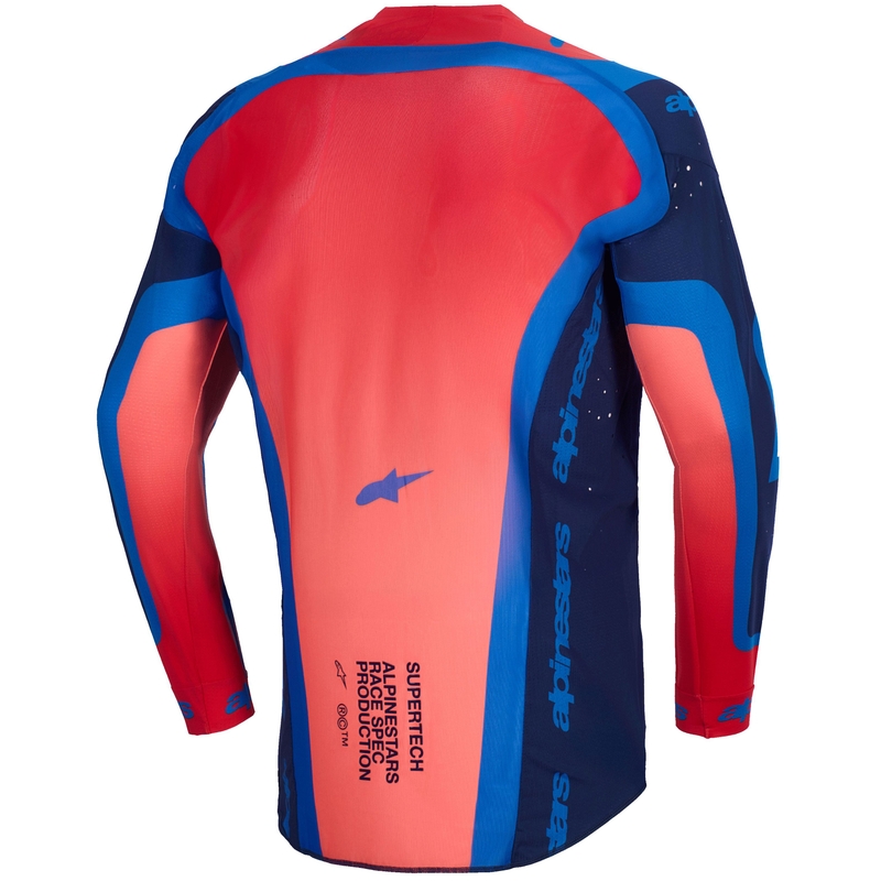 Motokrosový dres Alpinestars Supertech Vista tmavě modro-korálovo-cobaltový
