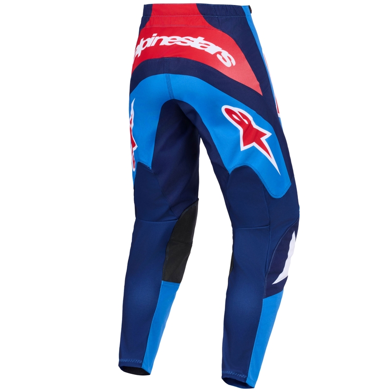 Motokrosové kalhoty Alpinestars Fluid Grid modro-červeno-bílé