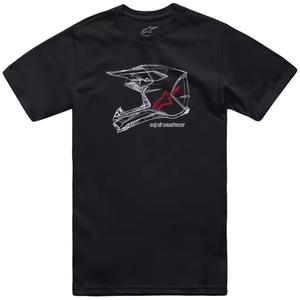Tričko Alpinestars MX Helmet CSF černé