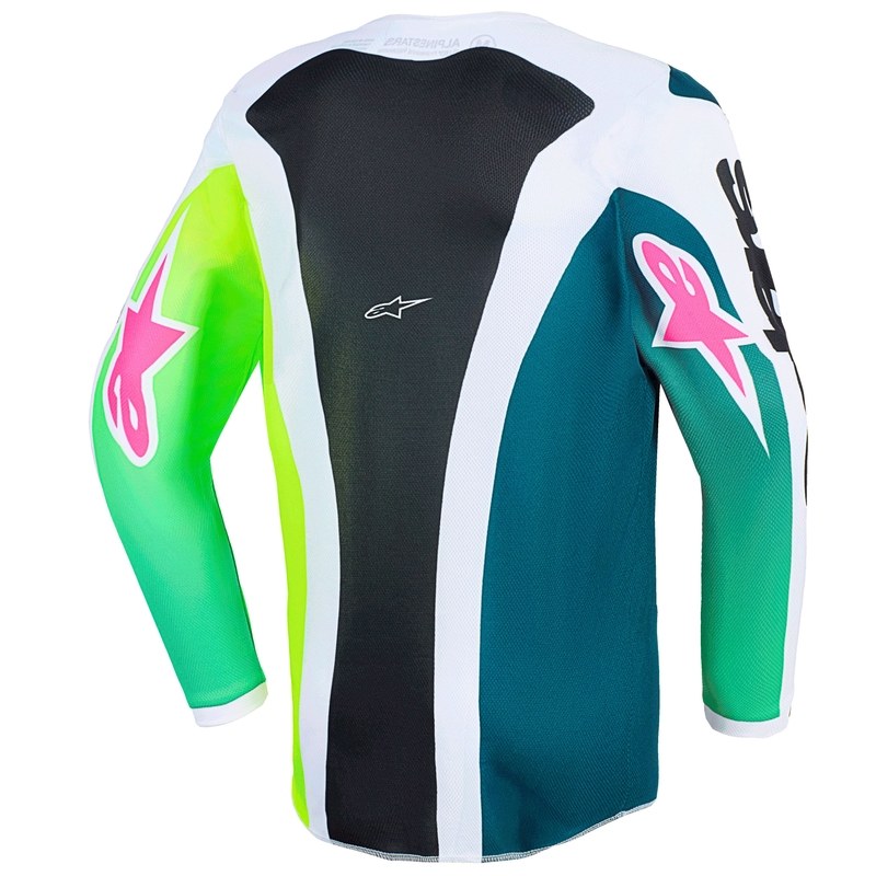 Dětský motokrosový dres Alpinestars Fluid Portl zeleno-bílo-černý