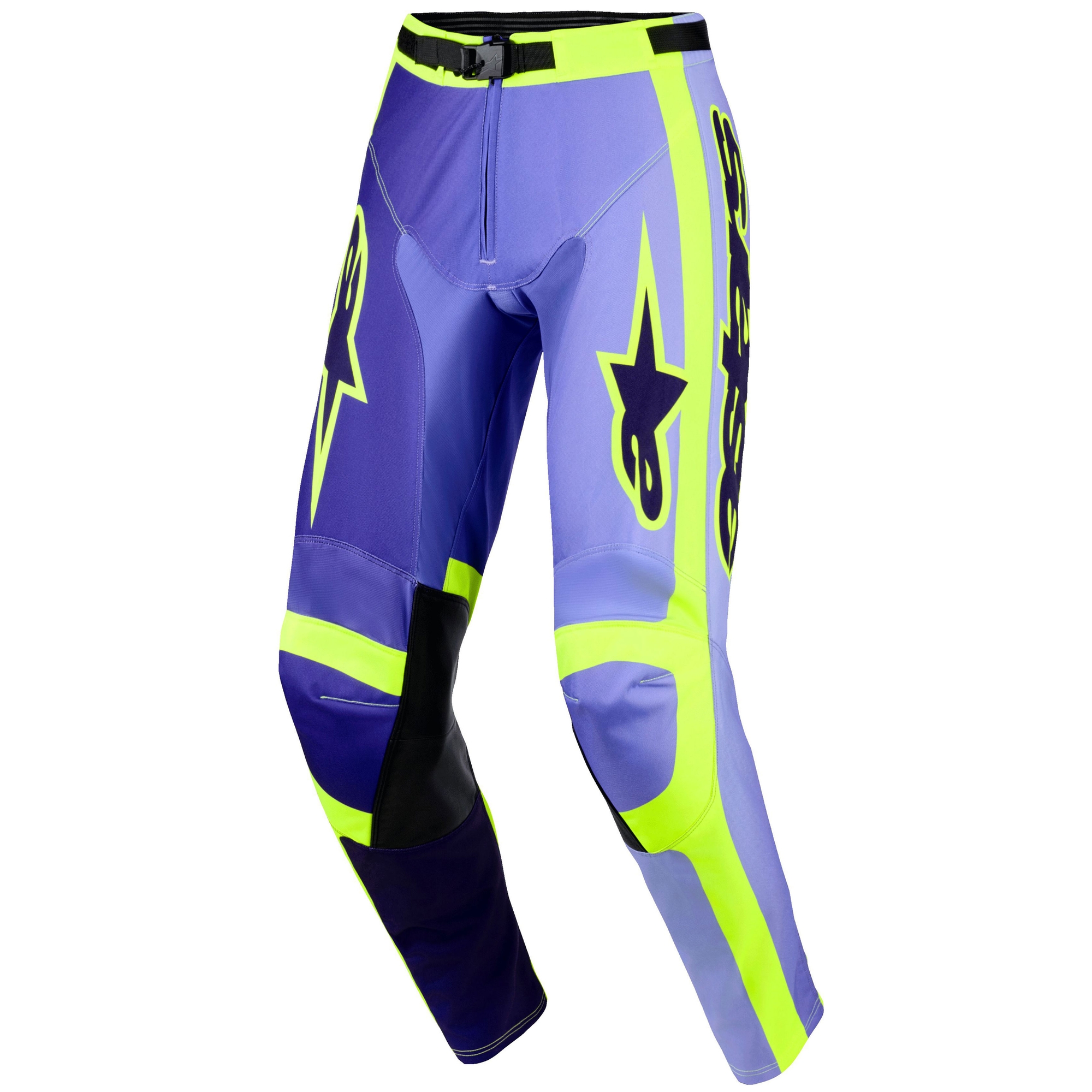 Motokrosové kalhoty Alpinestars Racer Portl fialovo-fluo žluté Velikost: 28