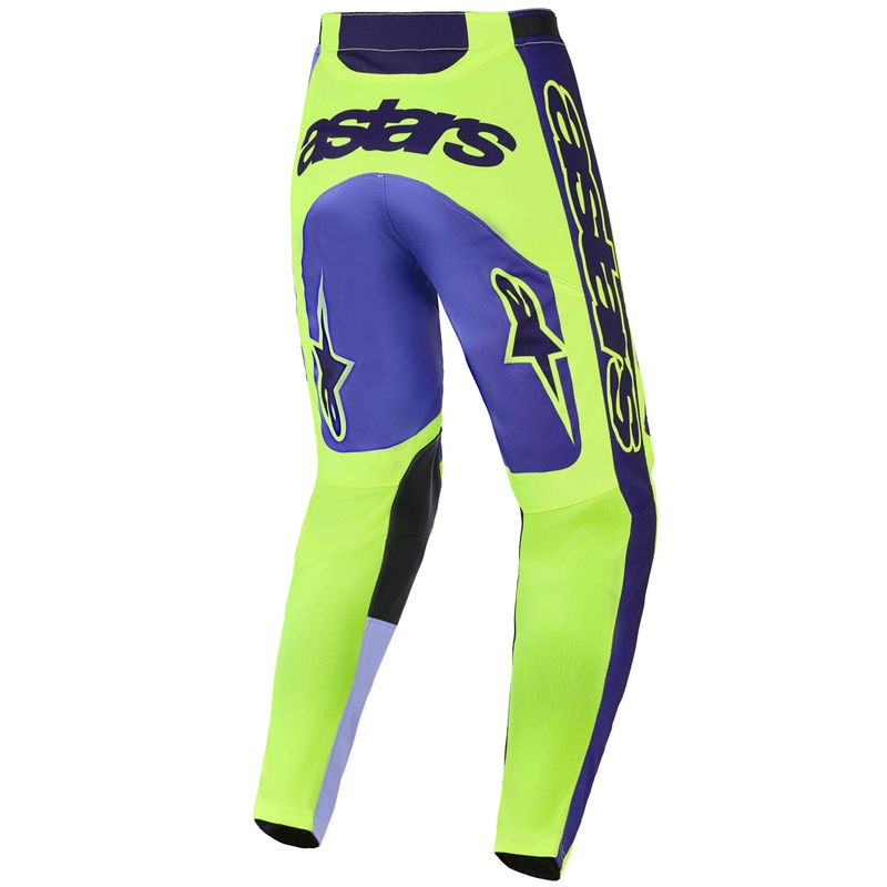 Motokrosové kalhoty Alpinestars Racer Portl fialovo-fluo žluté