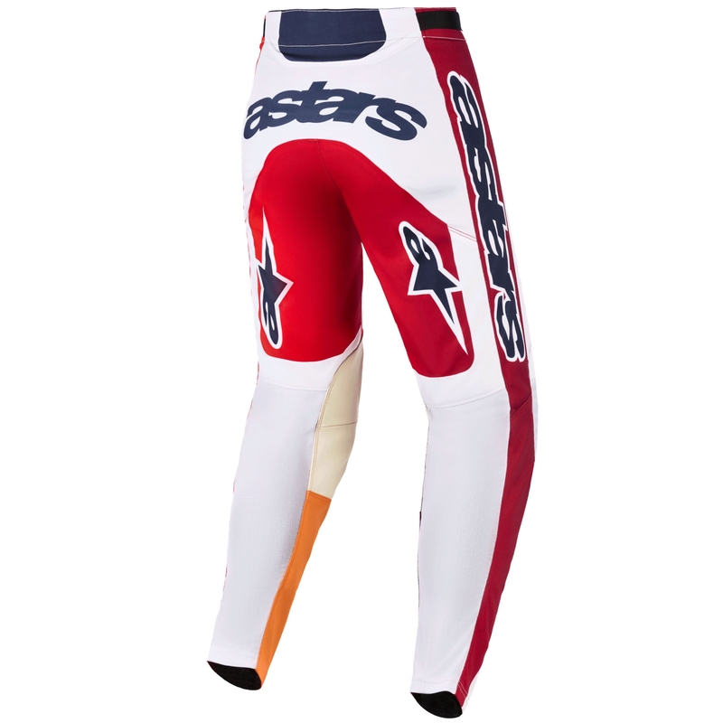 Motokrosové kalhoty Alpinestars Racer Portl červeno-oranžovo-světle šedé