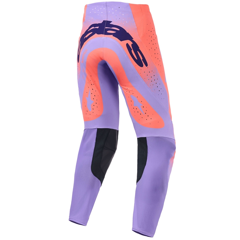 Motokrosové kalhoty Alpinestars Supertech Scenz oranžovo-korálovo-fialové