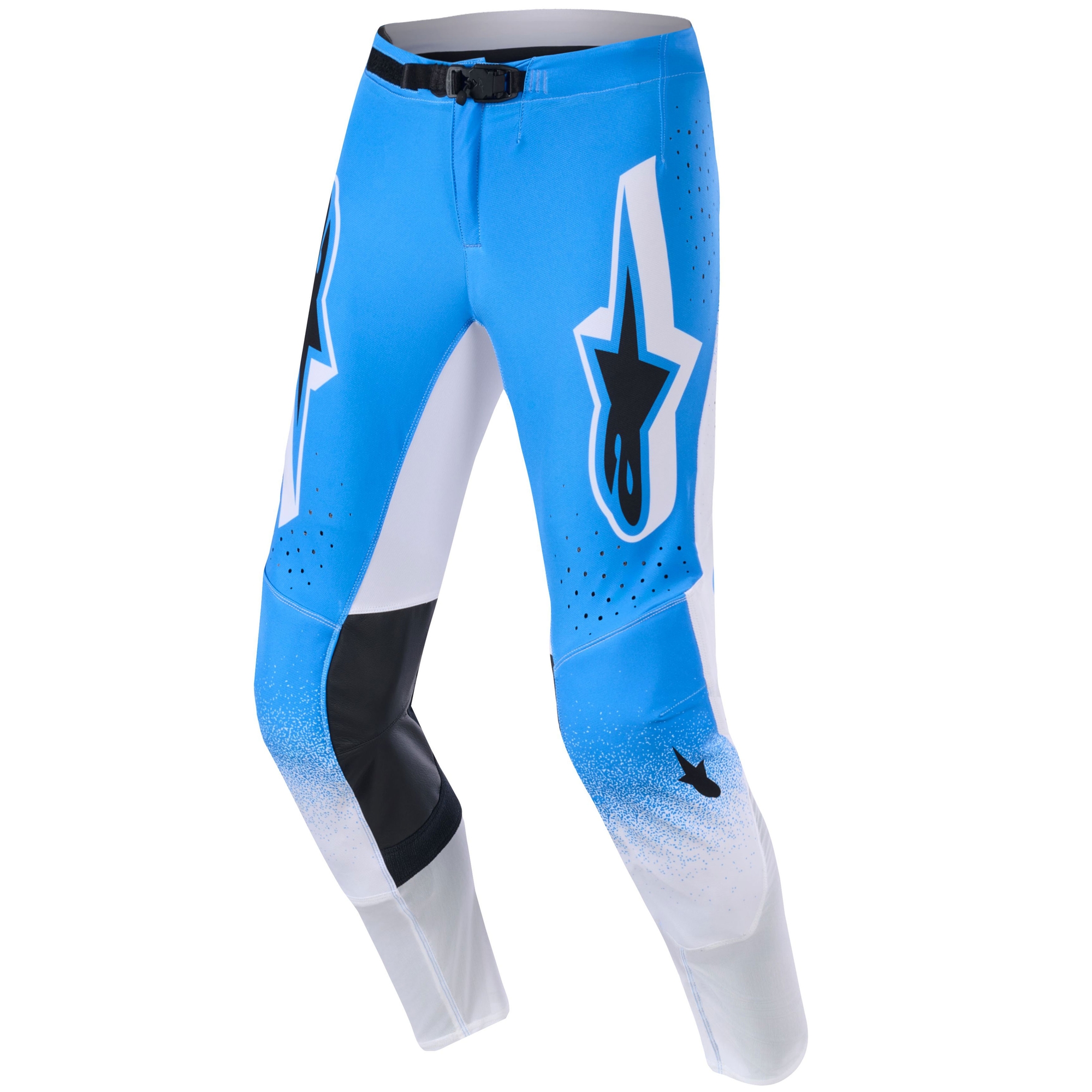 Motokrosové kalhoty Alpinestars Supertech Scenz modro-bílé Velikost: 28