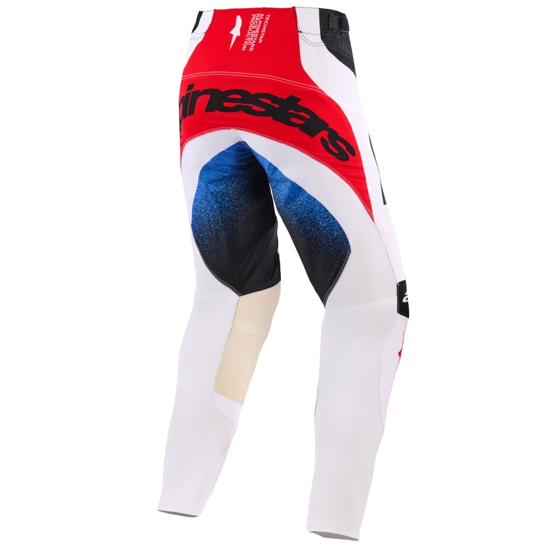 Motokrosové kalhoty Alpinestars Techstar Knif černo-bílo-modro-červené