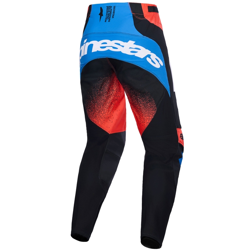 Motokrosové kalhoty Alpinestars Techstar Knif oranžovo-černo-modré