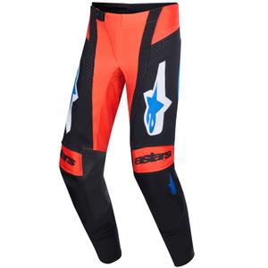 Motokrosové kalhoty Alpinestars Techstar Knif oranžovo-černo-modré
