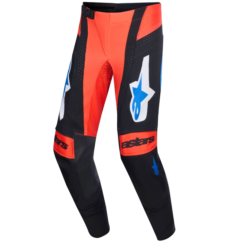 Motokrosové kalhoty Alpinestars Techstar Knif oranžovo-černo-modré