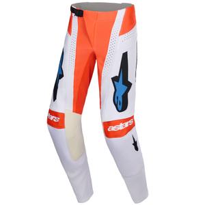 Motokrosové kalhoty Alpinestars Techstar Knif světle šedo-fluo oranžovo-černé