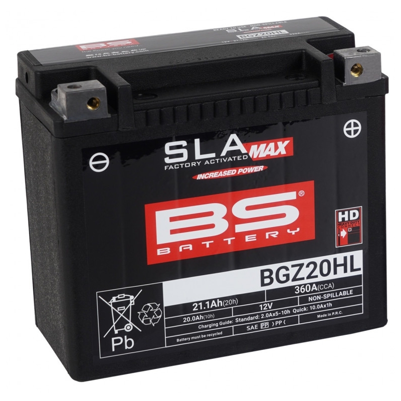 Továrně aktivovaná motocyklová baterie BS-BATTERY SLA MAX
