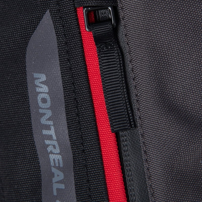 Bunda na motorku Oxford Montreal 4.0 Dry2Dry™ černo-šedo-červená