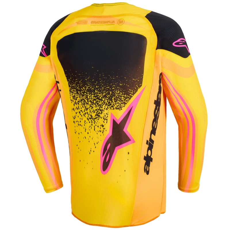 Dětský motokrosový dres Alpinestars Techstar Nomur oranžovo-žluto-růžový