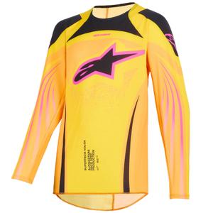 Dětský motokrosový dres Alpinestars Techstar Nomur oranžovo-žluto-růžový