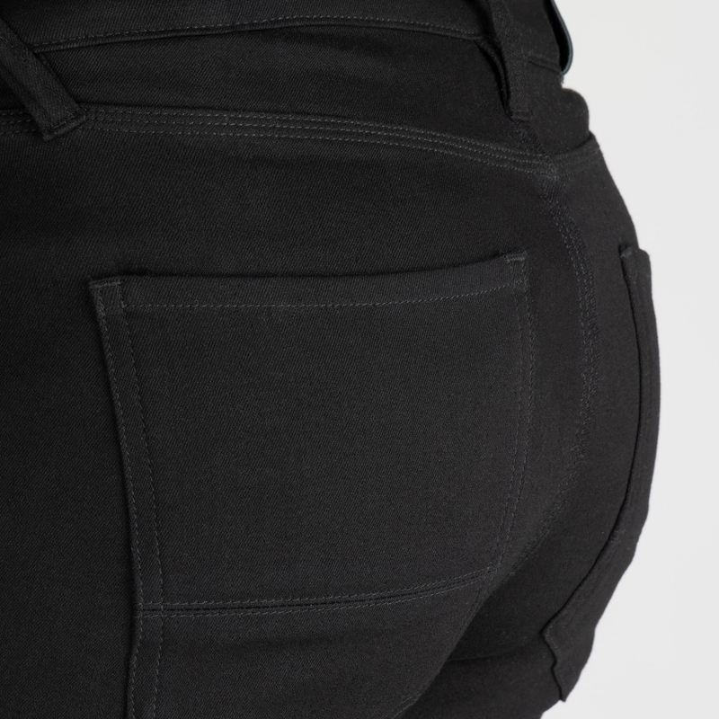Dámské džíny na motorku OXFORD ORIGINAL APPROVED SUPER STRETCH JEANS AA SLIM FIT černé