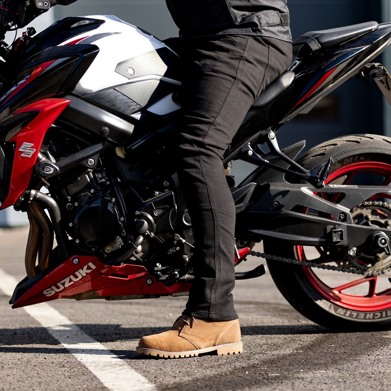 Dámské džíny na motorku OXFORD ORIGINAL APPROVED SUPER STRETCH JEANS AA SLIM FIT černé