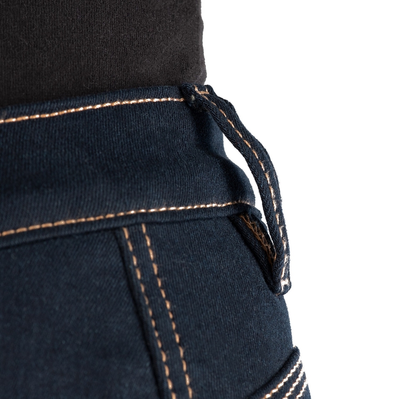 Dámské džíny na motorku OXFORD ORIGINAL APPROVED SUPER STRETCH JEANS AA SLIM FIT modré indigo