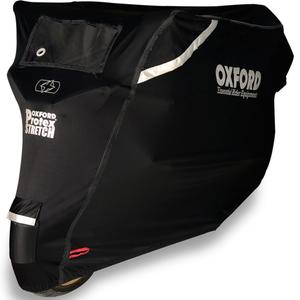 Plachta na motorku Oxford Protex Stretch Outdoor s klimatickou membránou černá