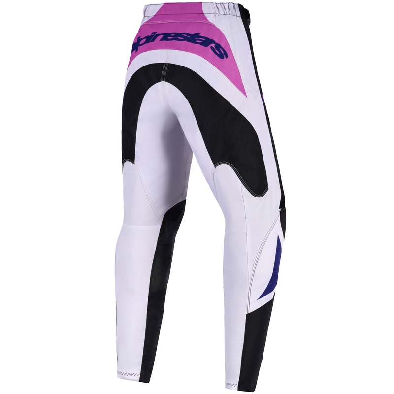 Dětské motokrosové kalhoty Alpinestars Fluid Grid černo-světle šedo-fialové