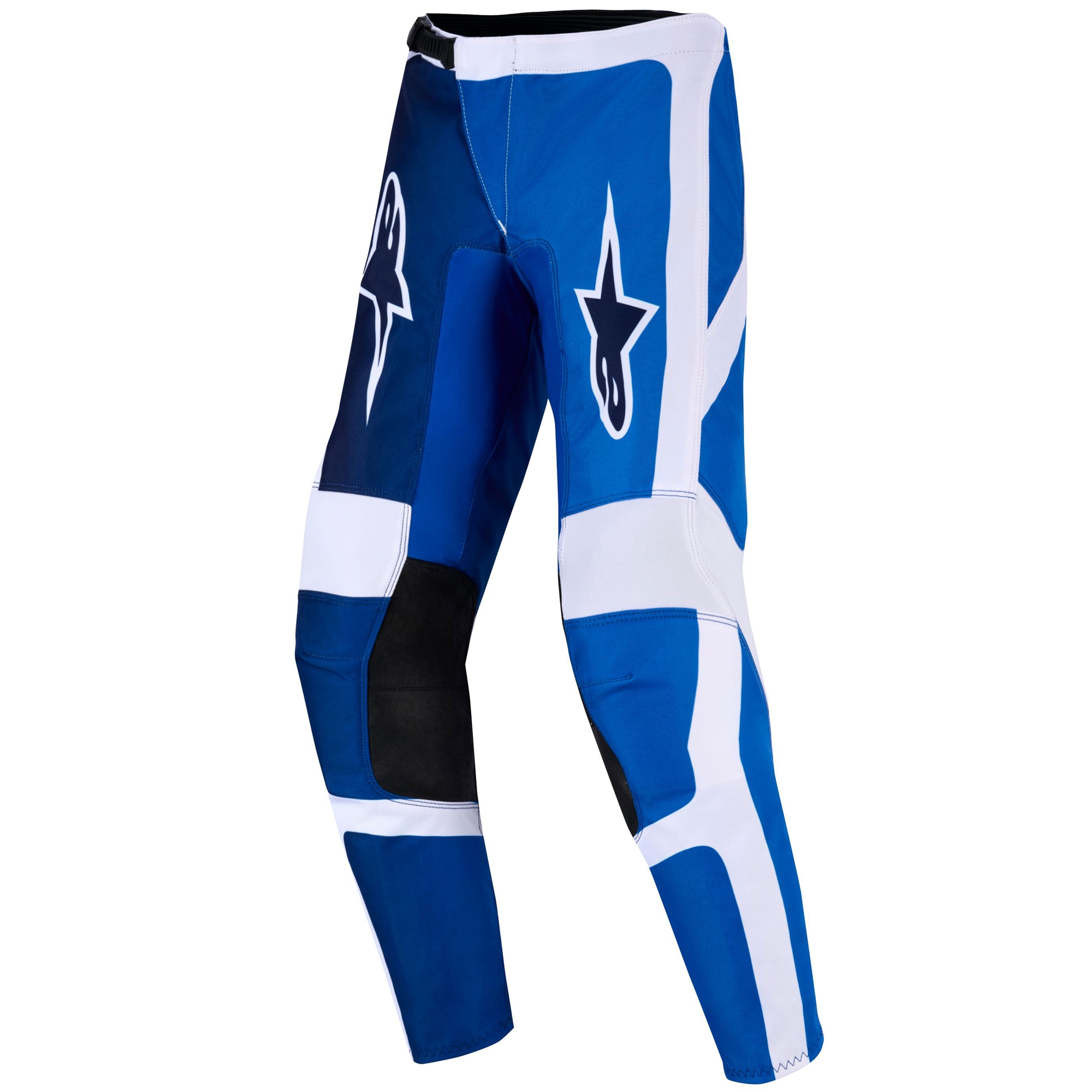 Dětské motokrosové kalhoty Alpinestars Fluid Portl modro-bílé Velikost: 26
